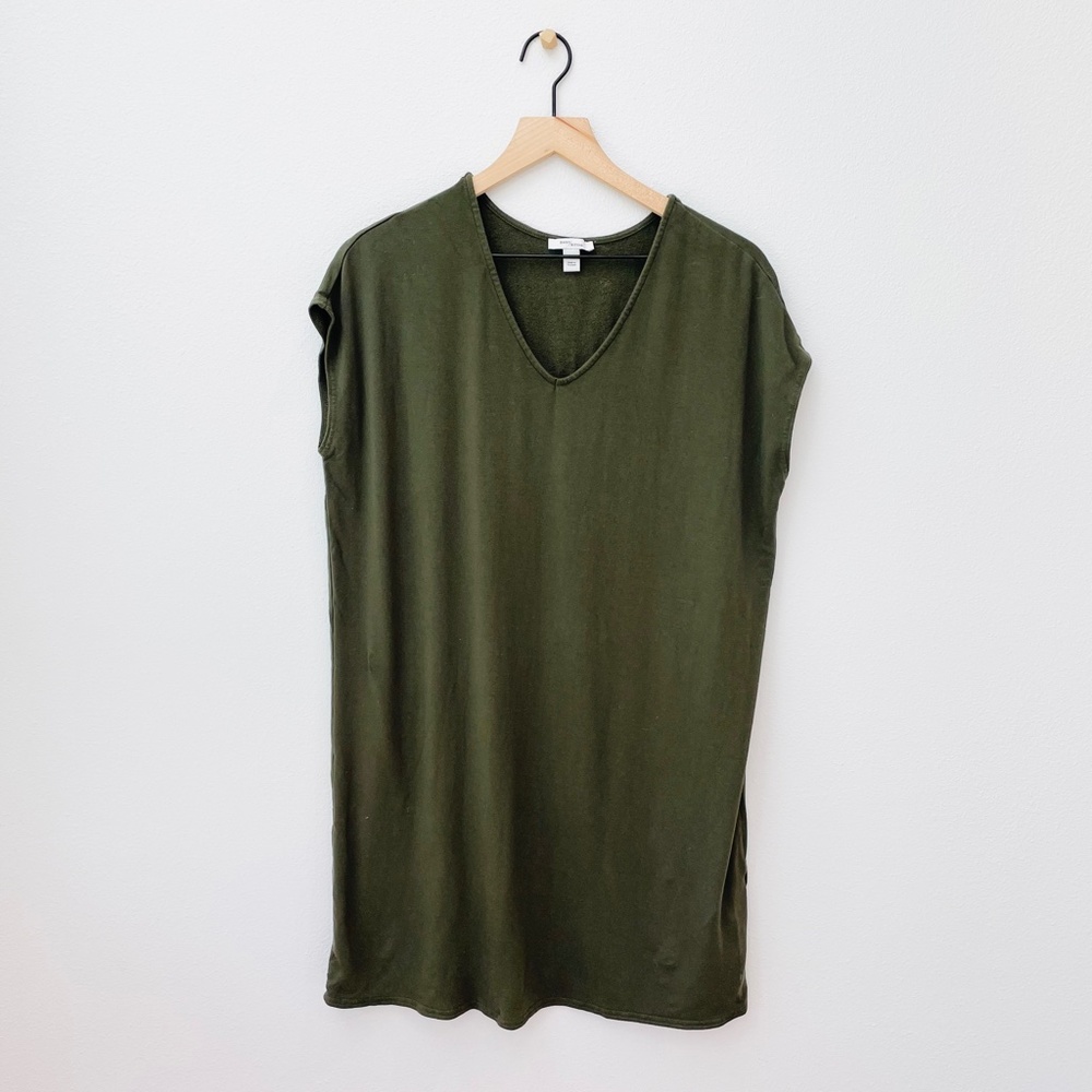 Daily Ritual Terry Dolman-Sleeve V-Neck Dress